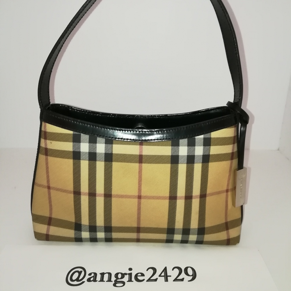 *sold*Burberry PVC Nova Check Small Shoulder Bag